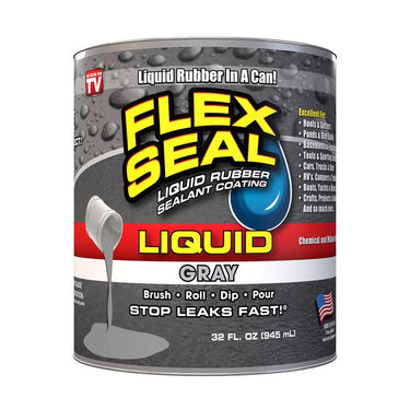 Flex Seal Gray Liquid Rubber Sealant Coating 32 fl. oz.