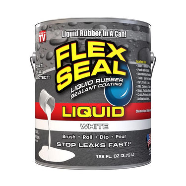 Flex Seal White Liquid Rubber Sealant Coating 128 fl. oz.