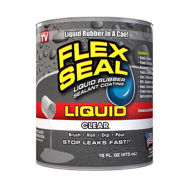 Flex Seal Clear Liquid Rubber Sealant Coating 16 fl. oz.