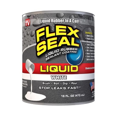 Flex Seal White Liquid Rubber Sealant Coating 16 fl. oz.
