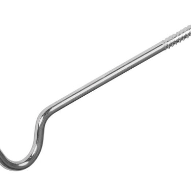 Kenney Chrome Silver Curtain Rod Support Hook 2 in. L