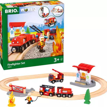 BRIO World Train Set Firefighter Train Set