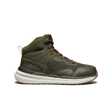 Keen Men's Synchro Waterproof Work Boot (Carbon Toe) Forest Night/Gum 12EE