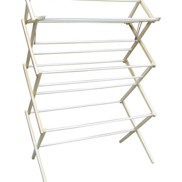Madison Mill 51.5 in. H X 35.5 in. W X 16 in. D Wood Accordian Collapsible Clothes Drying Rack