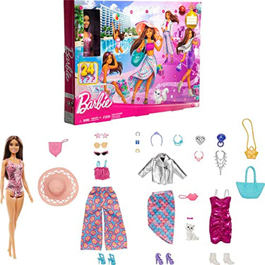 Barbie Doll And Fashion Advent Calendar, 24 Clothing And Accessory Surprises