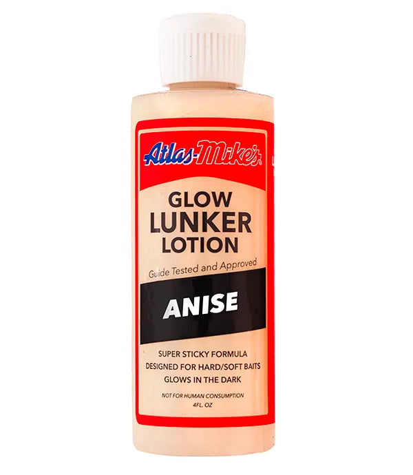 Atlas Mike’s Glow Lunker Lotion – Anise/Glow