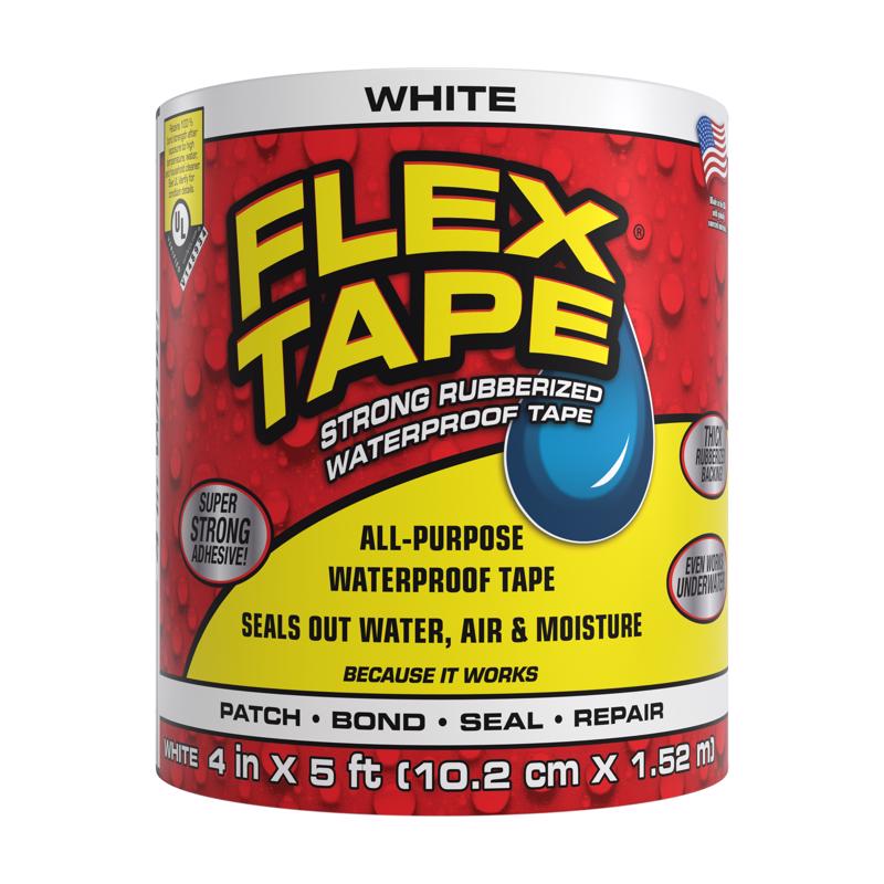Load image into Gallery viewer, Flex Tape 4 in. W X 5 ft. L White Waterproof Repair Tape
