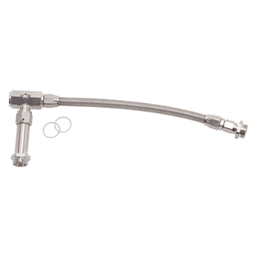 Edelbrock 6AN-3/8" Female NPT ProFlex Carb Inlet Kit, Holey 4150 Carbs With Endura Finish