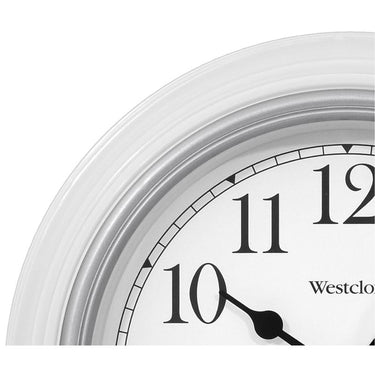 Westclox 8.5 in. L X 8.5 in. W Indoor Classic Analog Wall Clock Glass/Plastic White
