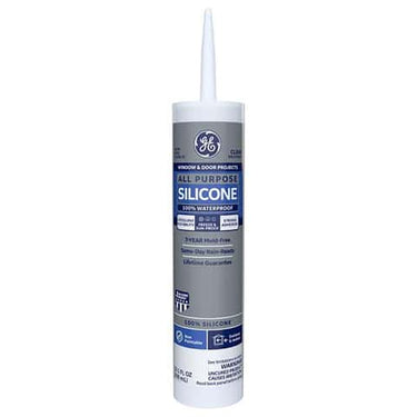 GE Window & Door Clear Silicone 1 Window and Door Caulk Sealant 10.1 oz