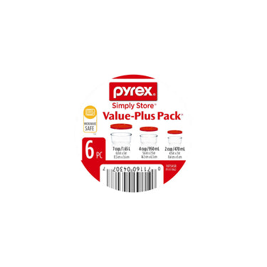 Pyrex Clear Food Storage Container Set 3 pk