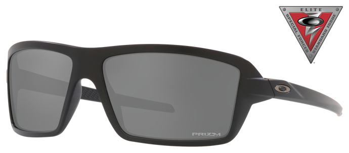 Oakley SI Cables Prizm Grey Sunglasses - Matte Black/Prizm Black - Large