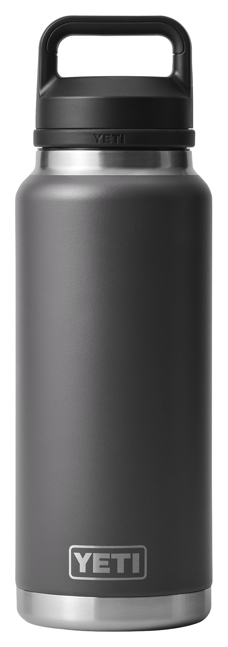 Load image into Gallery viewer, Yeti Rambler 36oz Water Bottle with Chug Cap Charcoal
