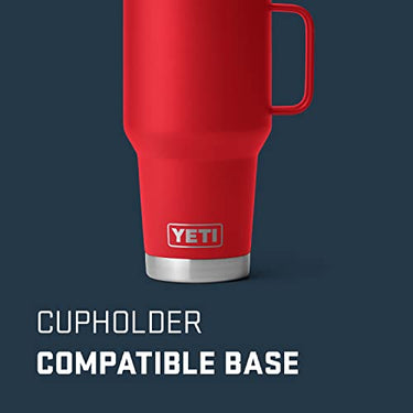 Yeti Rambler 30oz Travel Mug with Stronghold Lid Rescue Red