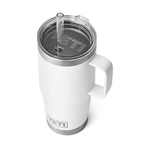 Load image into Gallery viewer, Yeti Rambler 25oz Mug with Straw Lid White
