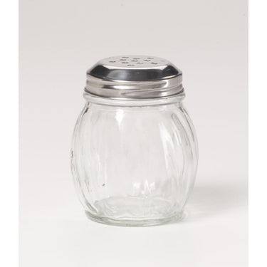 Gemco Clear/Silver Glass/Stainless Steel Cheese Shaker 5 oz