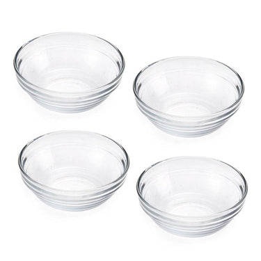 Gemco Clear Glass Prep Bowl Set 4 oz