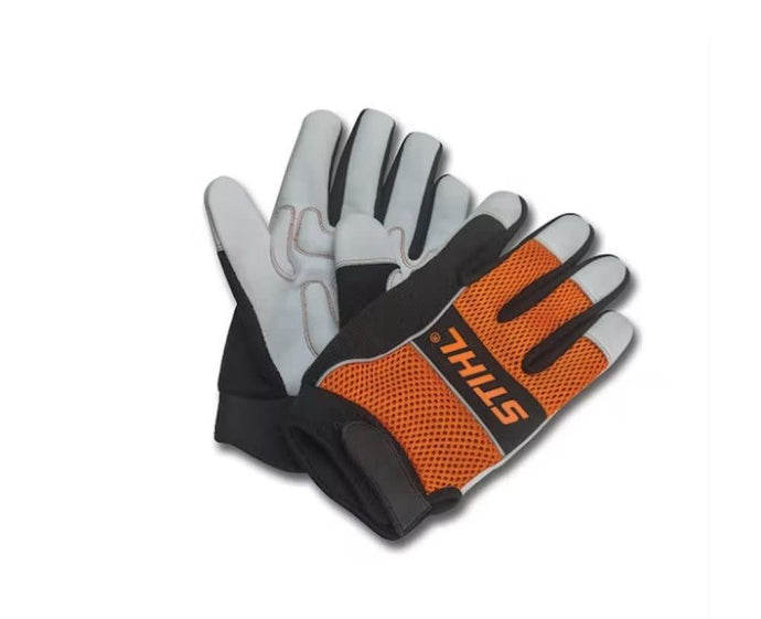 Stihl Meshback Gloves with Goatskin Palm Size Large - 7010 884 1160