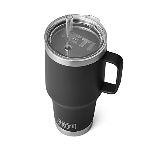 Load image into Gallery viewer, Yeti Rambler 35oz Mug with Straw Cup Black
