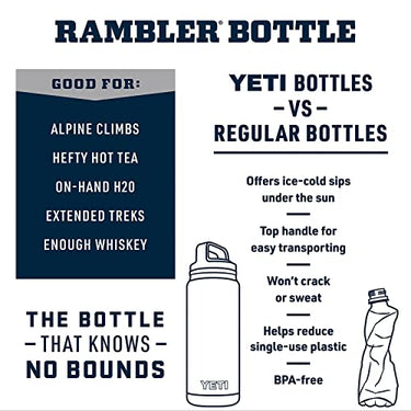 Yeti Rambler 46oz Bottle with Chug Cap Rescue Red