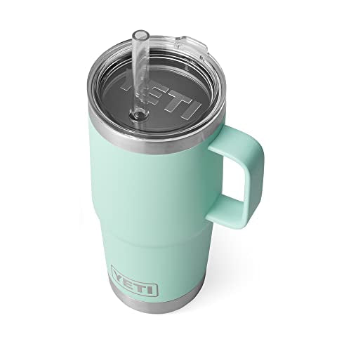 Load image into Gallery viewer, Yeti Rambler 25oz Mug with Straw Lid Seafoam
