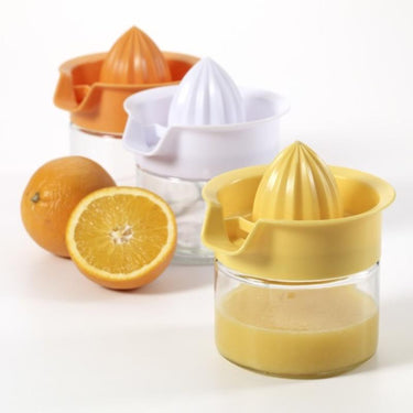 Lifetime Clear/Yellow Glass/Plastic Manual Juice Press 12 oz