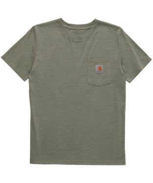 Carhartt Boy's Short-Sleeve Pocket T-Shirt (Jade Heather) Sizes S-XL