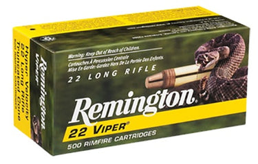 Remington Ammunition 21288 Viper 22 LR 36 gr Truncated Cone Solid 100 Per Box/ 50 Cs