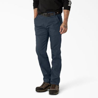 Dickies Men's FLEX Regular Fit Duck Carpenter Pants (Dark Navy) Size 30x32
