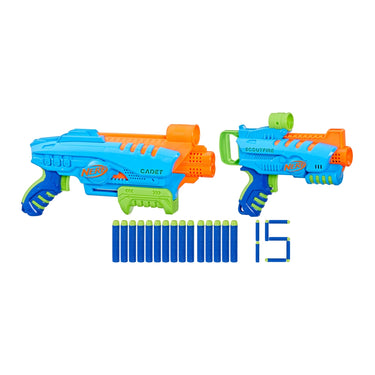 Nerf Elite Junior Ultimate Starter Set 2 Blasters 15 Nerf Elite Darts