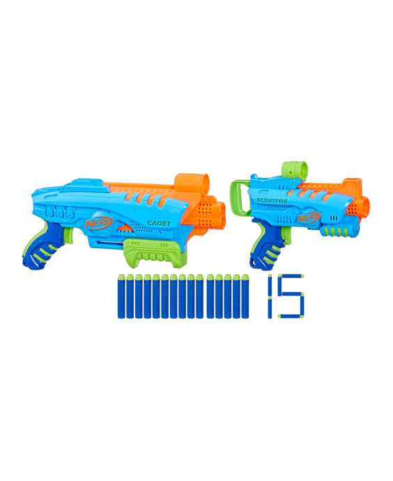 Nerf Elite Junior Ultimate Starter Set 2 Blasters 15 Nerf Elite Darts