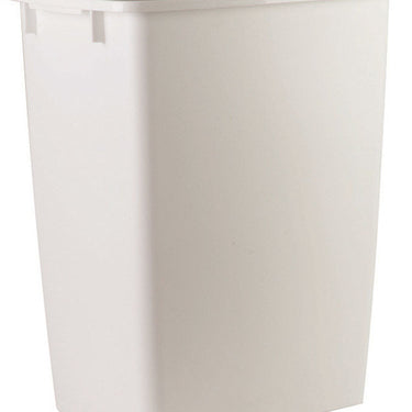 Rubbermaid 9 gal White Plastic Open Top Trash Can