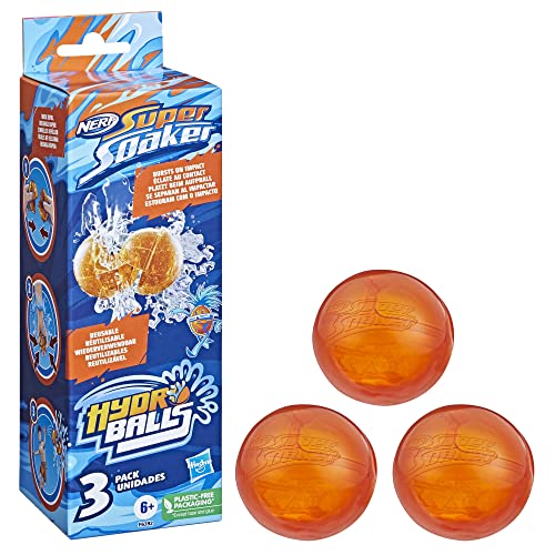 Nerf Super Soaker Hydro Balls 3-Pack Reusable Water-Filled Balls