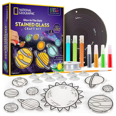 National Geographic Stained Glass Solar System Craft Kit