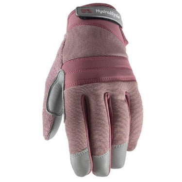 Wells Lamont Women's HydraHyde Water-Resistant Leather Palm Hybrid Work Gardening Gloves WMN S