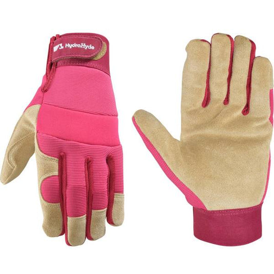 Wells Lamont Women's HydraHyde Split Leather Hybrid Gloves Small