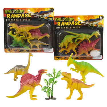 Dinosaur Rampage Dinosaur Figures - 5 Pieces