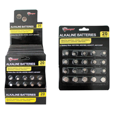 Diamond Visions MAX Force Alkaline Assorted 3 V Button Cell Battery 20 pk