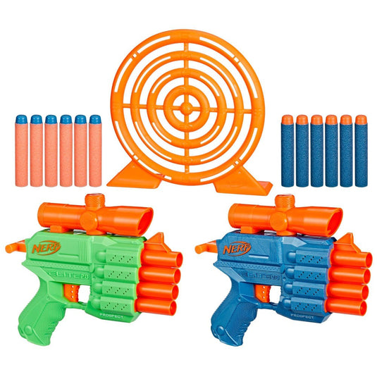 Nerf Elite 2.0 Face Off Target Set Includes 2 Toy Foam Dart Blasters Target 12 Darts