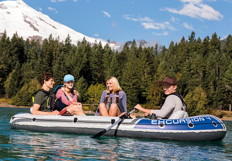 Load image into Gallery viewer, Intex Excursion™ 4 Inflatable Boat Set - 4 Person
