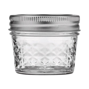 Ball Quilted Crystal Regular Mouth Jelly Jar 4 oz 12 pk