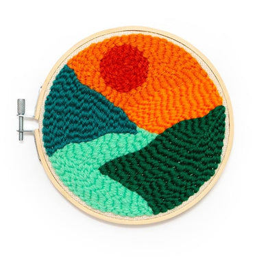 Kikkerland Punch Needle Kit - Landscape