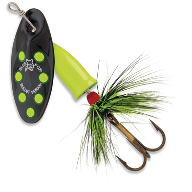 Blue Fox 3/8oz Size 3 Vibrax® Bullet Fly (Black/Fluorescent Yellow)