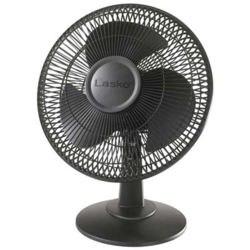 Load image into Gallery viewer, Lasko 16.5 in. H X 12 in. D 3 speed Oscillating Table Fan Black
