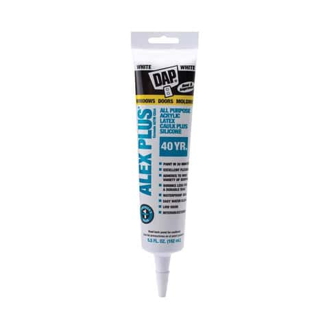 DAP Alex Plus White Acrylic All Purpose Caulk 5.5 oz