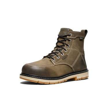 Keen Women's San Jose 6" Waterproof 90° Heel Boot (Aluminum Toe) Steel Grey/Gum 9.5W