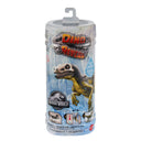 Jurassic World Dino Reveal tube-style pack with hang tab