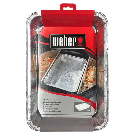 Weber Aluminum Drip Pan 13.1" x 9.1" (10 Pack)