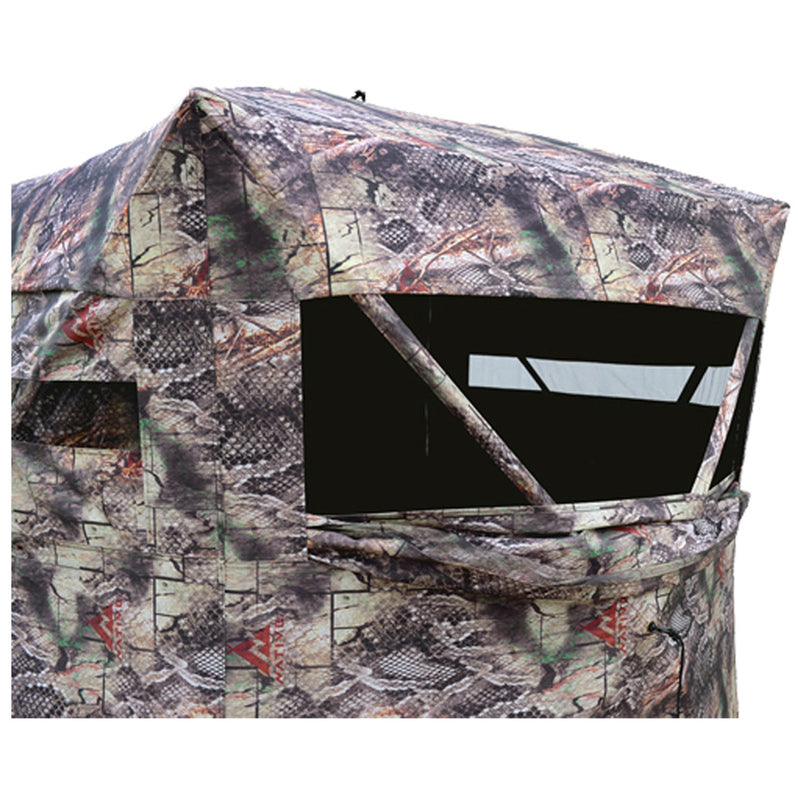 Load image into Gallery viewer, Native Spirit Ground Blind 1-2 Person 3-Side Full View Windows - Dirt Road Camo
