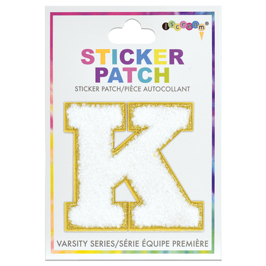 K Initial Varsity Sticker Patch